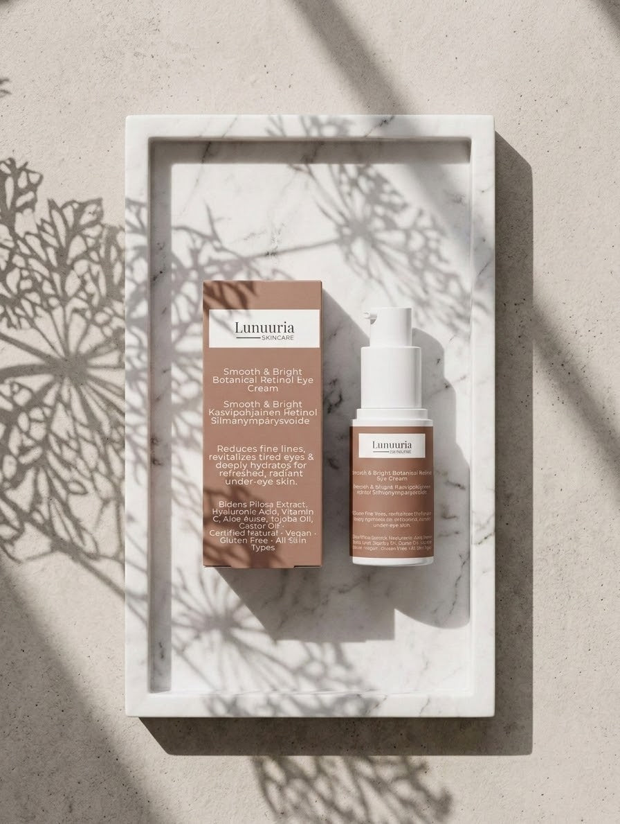 Lunuuria Smooth & Bright Pflanzliche Retinol Augencreme