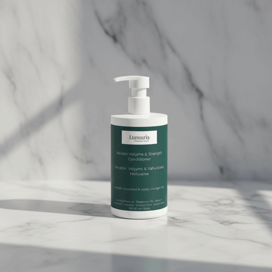 Keratin Volume & Strengthening Conditioner 390ml – which is very rich, adds natural volume and makes hair more manageable.Plant-based oils – coconut, avocado, almond and rosemary – nourish the hair and help smooth the surface without a silicone-like slipperiness.