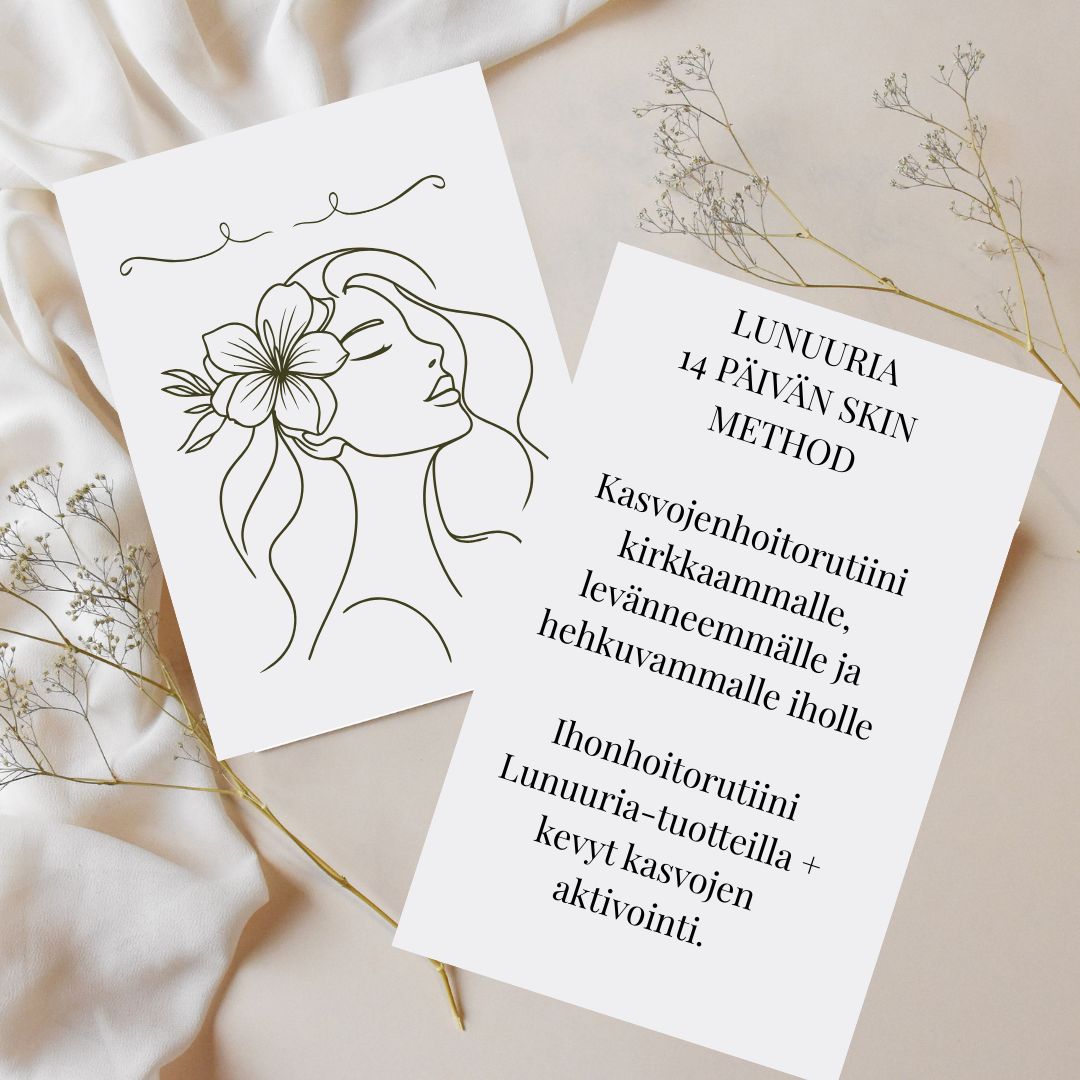 Lunuuria 14 päivän kasvojenhoitorutiini (PDF) (FI)