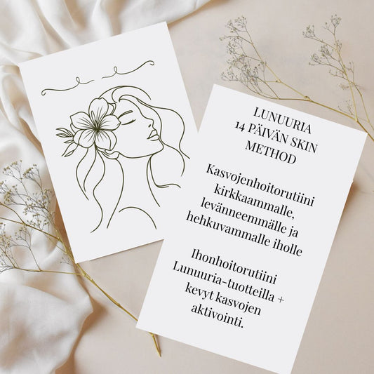 Lunuuria 14 päivän kasvojenhoitorutiini (PDF) (FI)
