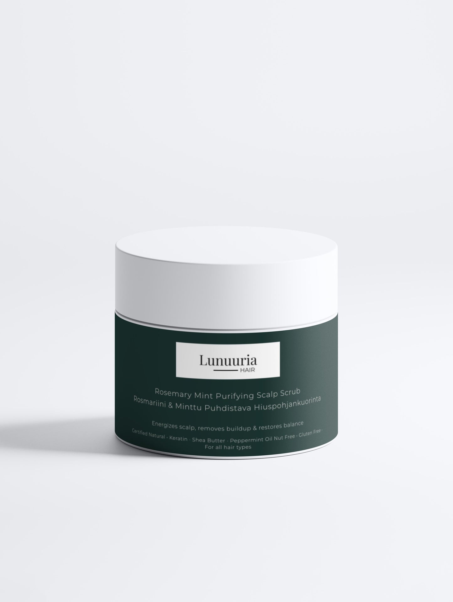 Lunuuria Rosmariini & Minttu Puhdistava Hiuspohjankuorinta - Lunuuria 