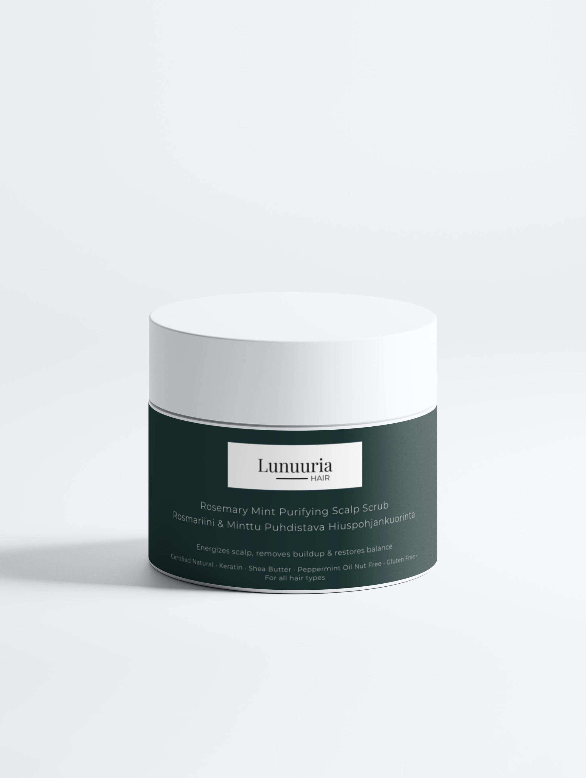 Lunuuria Rosmariini & Minttu Puhdistava Hiuspohjankuorinta - Lunuuria 
